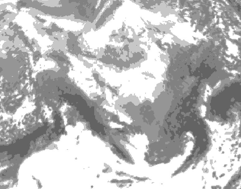 GDPS total cloud 234 hour forecast chart for Canada based on 2026/03/12 0000Z data