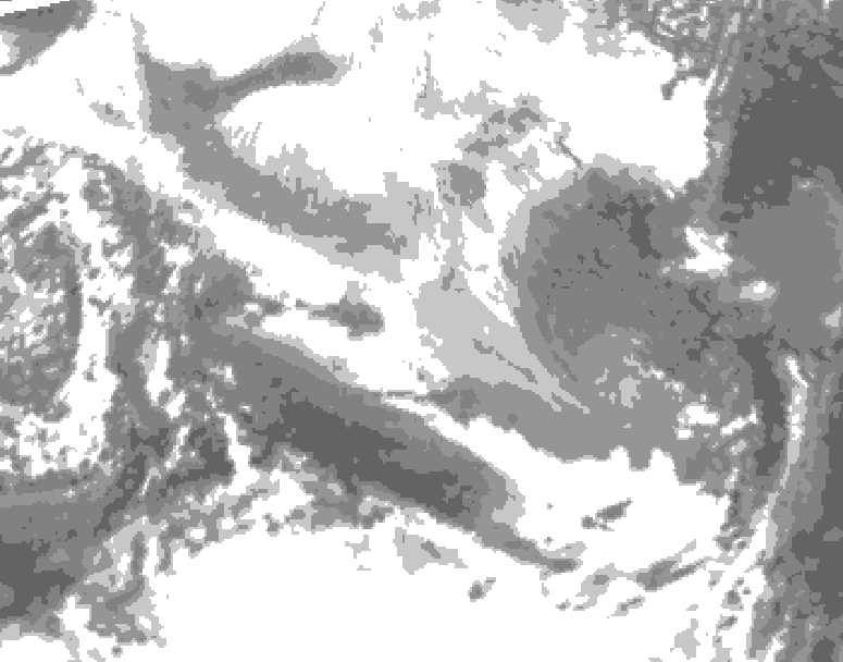 GDPS total cloud 234 hour forecast chart for Canada based on 2026/03/12 1200Z data