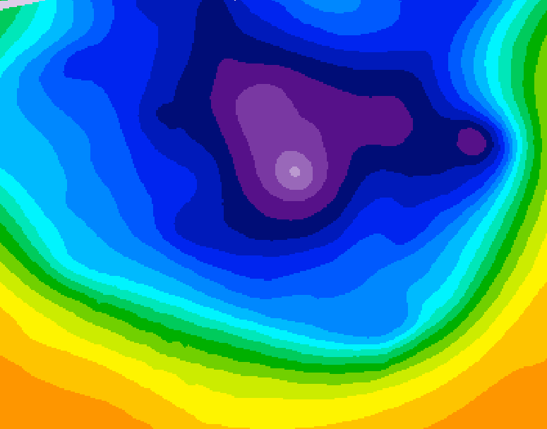GDPS 500 millibar geopotential height 030 hour forecast chart for Canada based on 2026/03/13 0000Z data