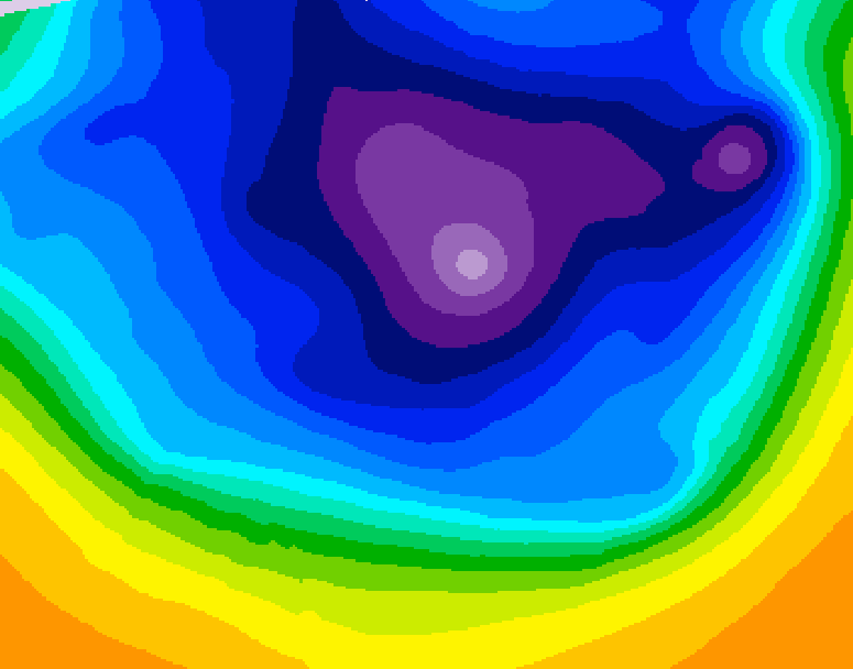 GDPS 500 millibar geopotential height 036 hour forecast chart for Canada based on 2026/03/13 0000Z data