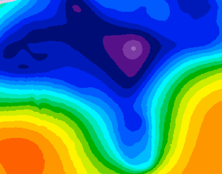 GDPS 500 millibar geopotential height 102 hour forecast chart for Canada based on 2026/03/13 0000Z data