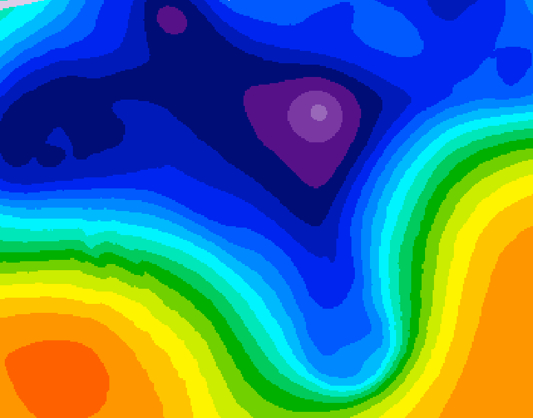 GDPS 500 millibar geopotential height 108 hour forecast chart for Canada based on 2026/03/13 0000Z data
