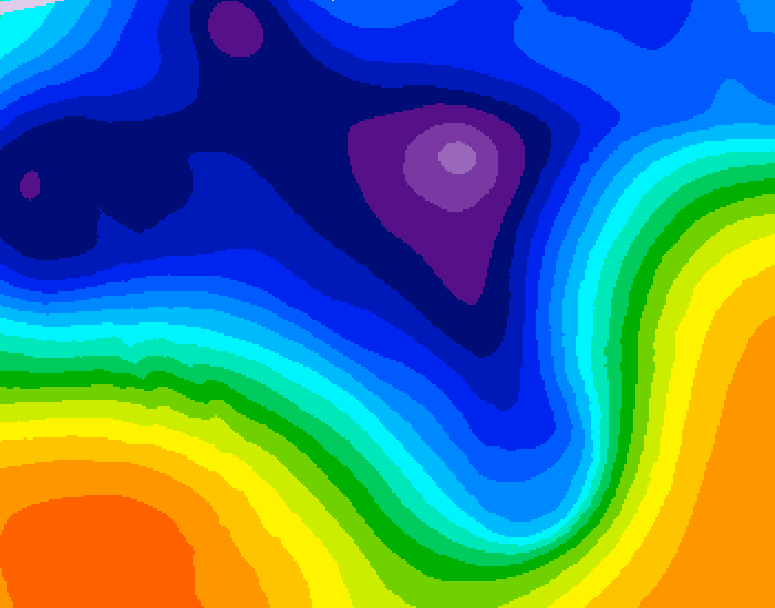 GDPS 500 millibar geopotential height 114 hour forecast chart for Canada based on 2026/03/13 0000Z data