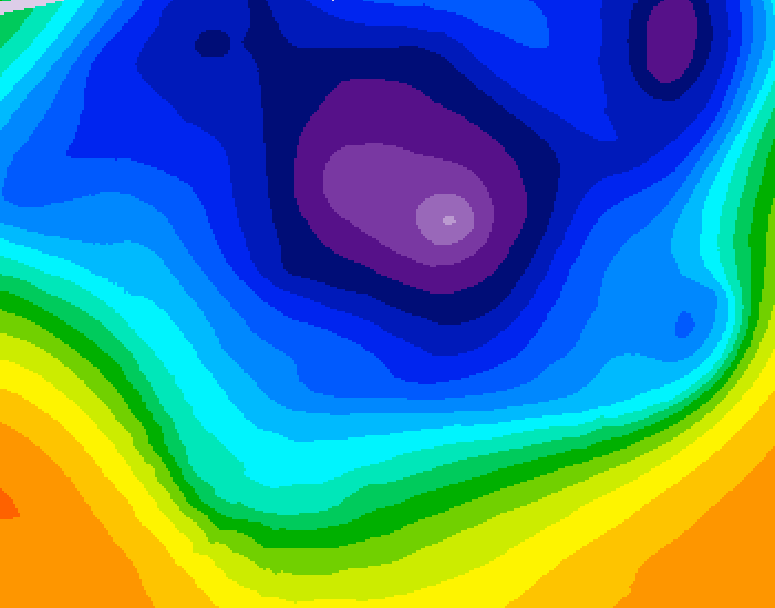 GDPS 500 millibar geopotential height 042 hour forecast chart for Canada based on 2026/03/13 1200Z data