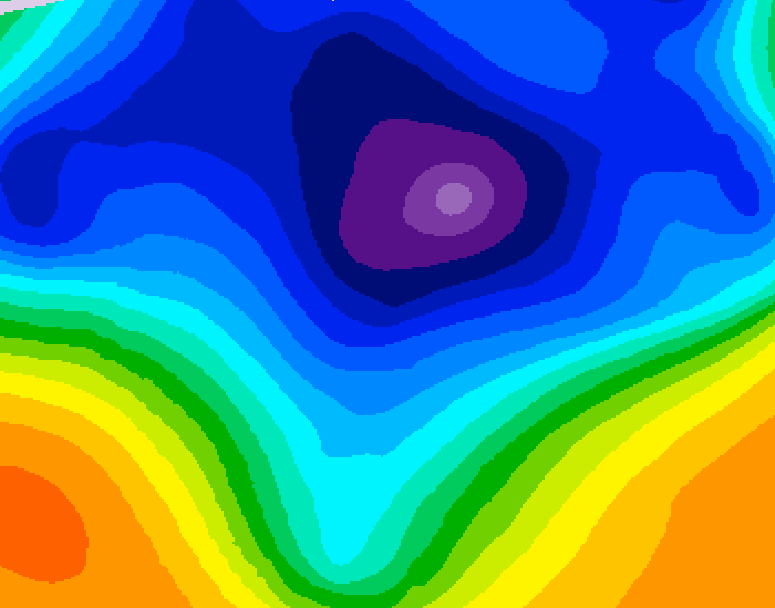GDPS 500 millibar geopotential height 060 hour forecast chart for Canada based on 2026/03/13 1200Z data