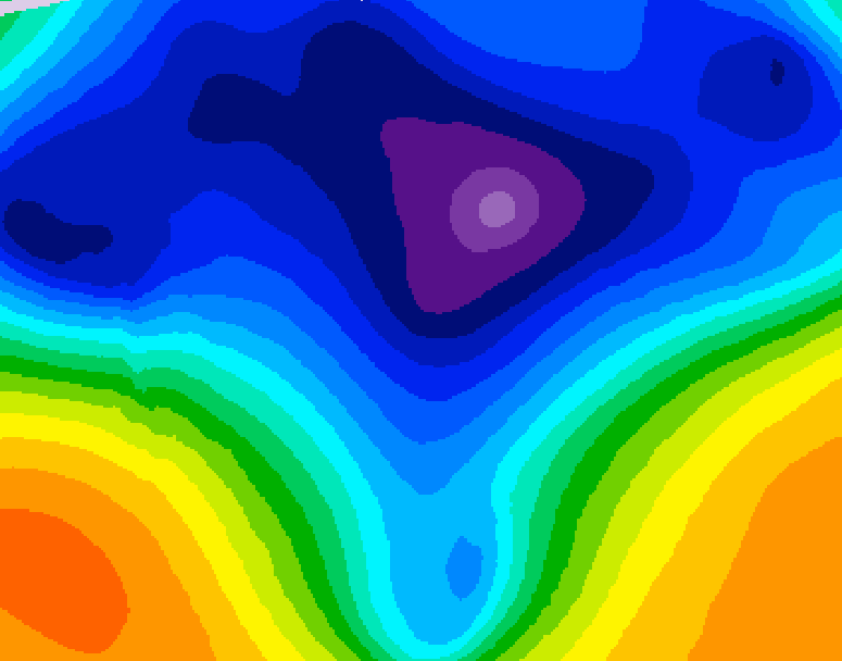 GDPS 500 millibar geopotential height 072 hour forecast chart for Canada based on 2026/03/13 1200Z data