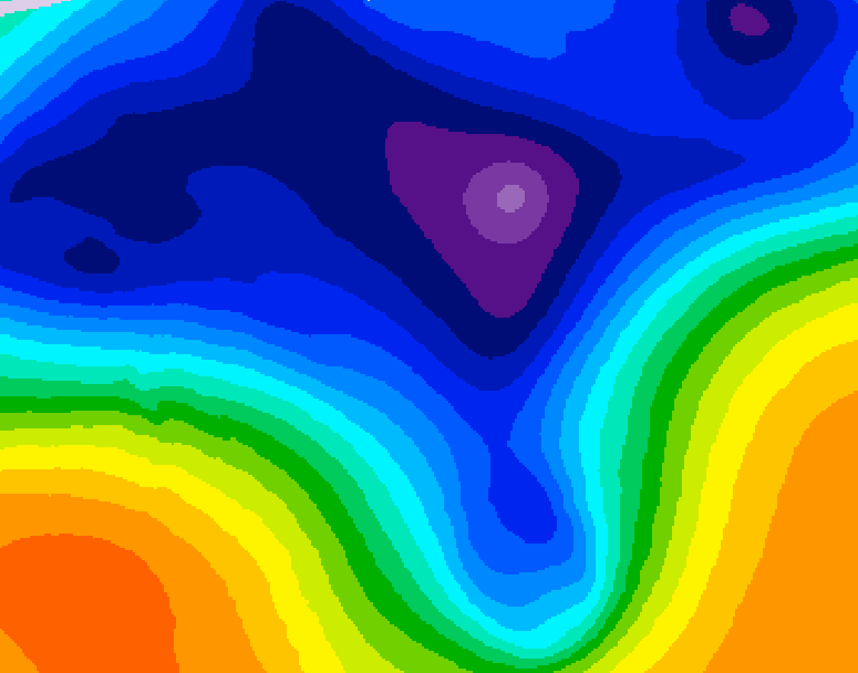 GDPS 500 millibar geopotential height 090 hour forecast chart for Canada based on 2026/03/13 1200Z data