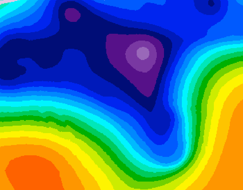 GDPS 500 millibar geopotential height 102 hour forecast chart for Canada based on 2026/03/13 1200Z data