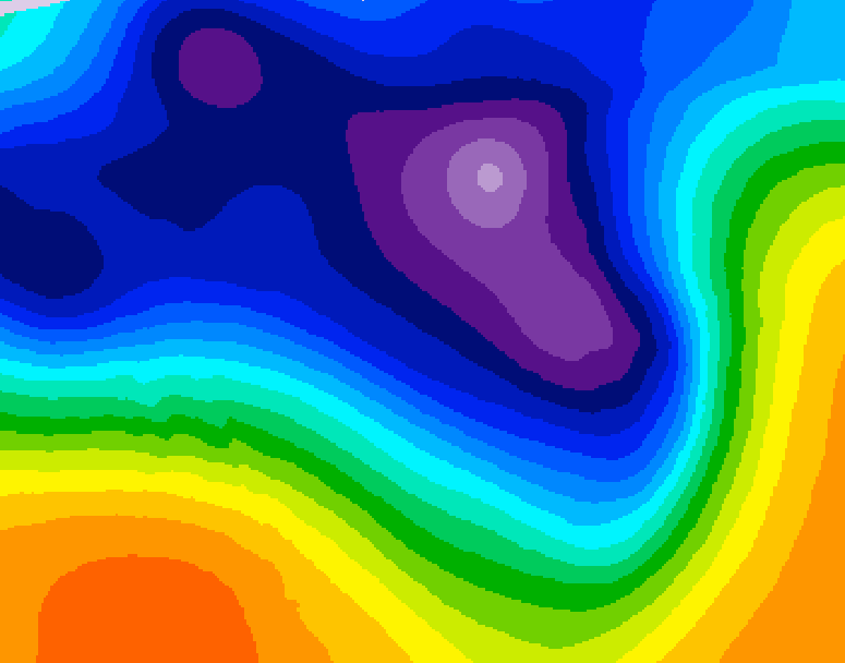 GDPS 500 millibar geopotential height 114 hour forecast chart for Canada based on 2026/03/13 1200Z data
