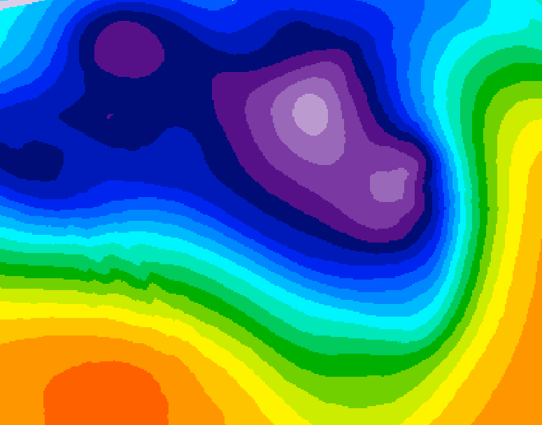 GDPS 500 millibar geopotential height 120 hour forecast chart for Canada based on 2026/03/13 1200Z data