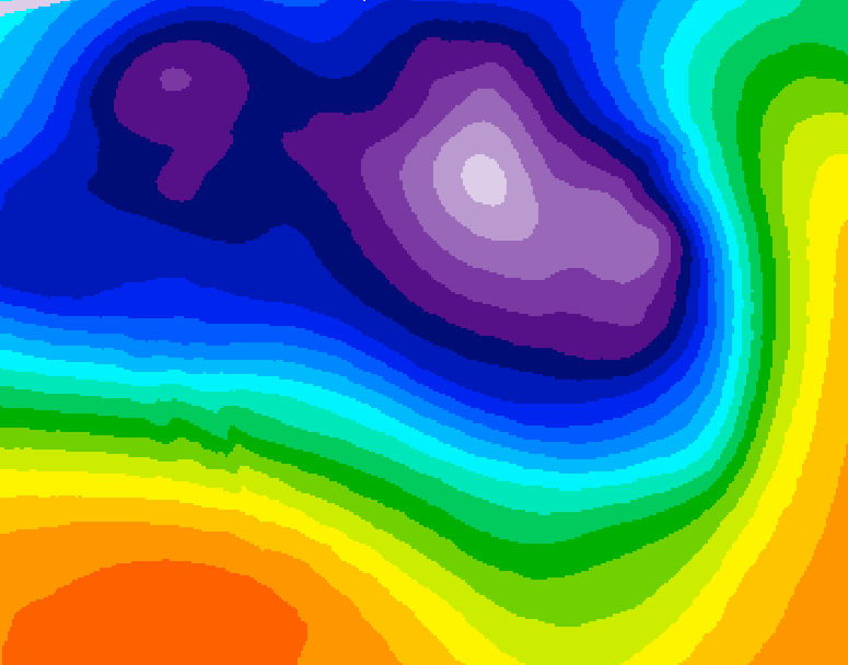 GDPS 500 millibar geopotential height 126 hour forecast chart for Canada based on 2026/03/13 1200Z data