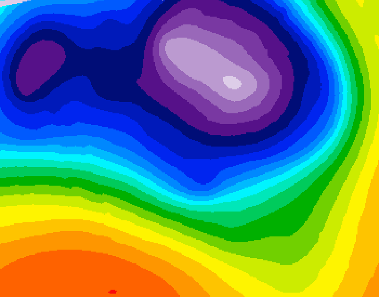 GDPS 500 millibar geopotential height 150 hour forecast chart for Canada based on 2026/03/13 1200Z data