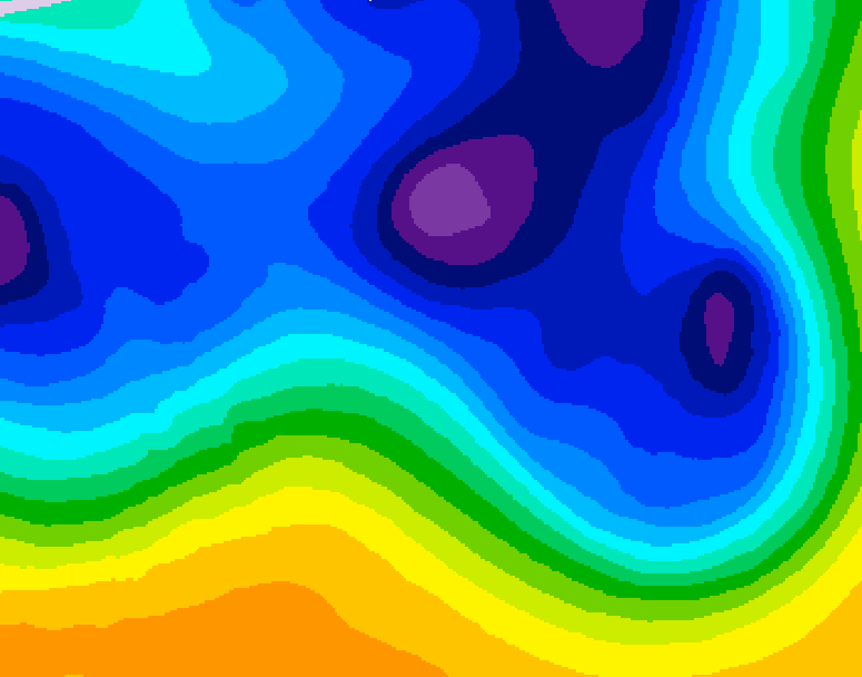 GDPS 500 millibar geopotential height 216 hour forecast chart for Canada based on 2026/03/13 1200Z data