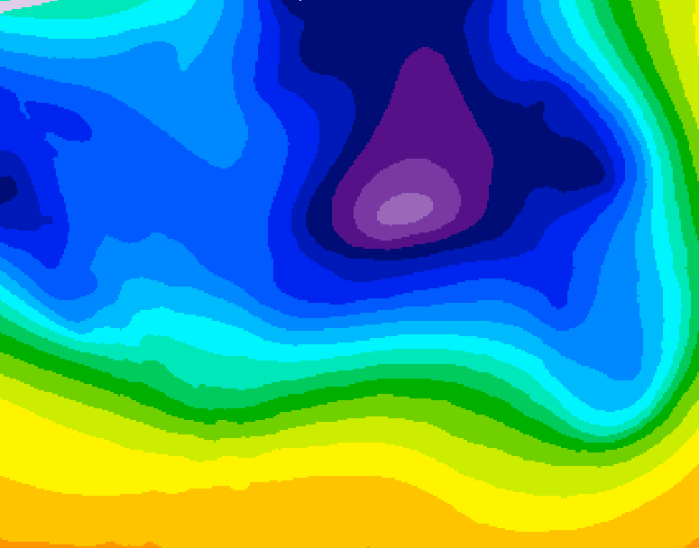GDPS 500 millibar geopotential height 240 hour forecast chart for Canada based on 2026/03/13 1200Z data