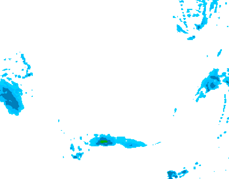 GDPS precipitation 054 hour forecast chart for Canada based on 2026/03/13 0000Z data