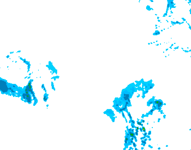GDPS precipitation 090 hour forecast chart for Canada based on 2026/03/13 0000Z data
