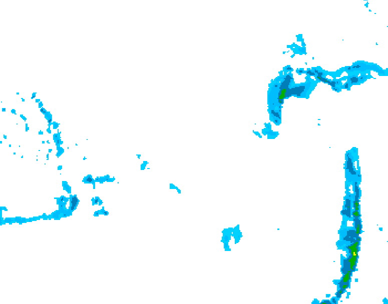 GDPS precipitation 132 hour forecast chart for Canada based on 2026/03/13 0000Z data
