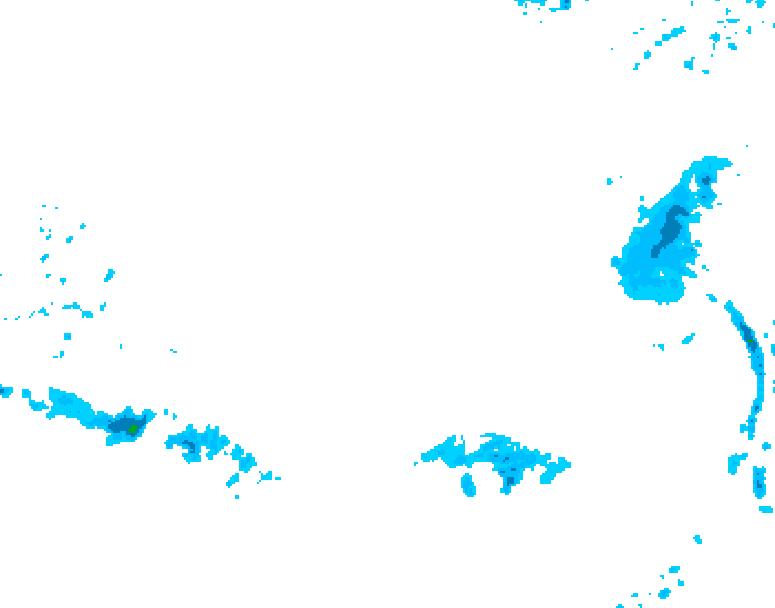 GDPS precipitation 006 hour forecast chart for Canada based on 2026/03/13 1200Z data