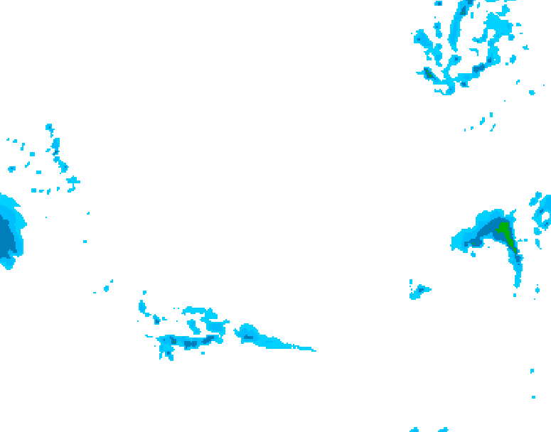GDPS precipitation 036 hour forecast chart for Canada based on 2026/03/13 1200Z data