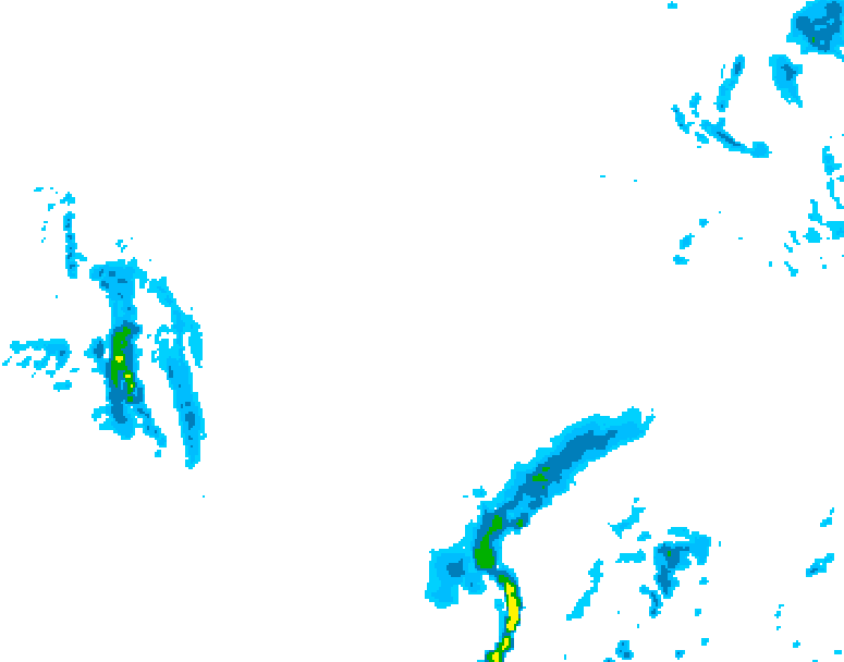 GDPS precipitation 066 hour forecast chart for Canada based on 2026/03/13 1200Z data