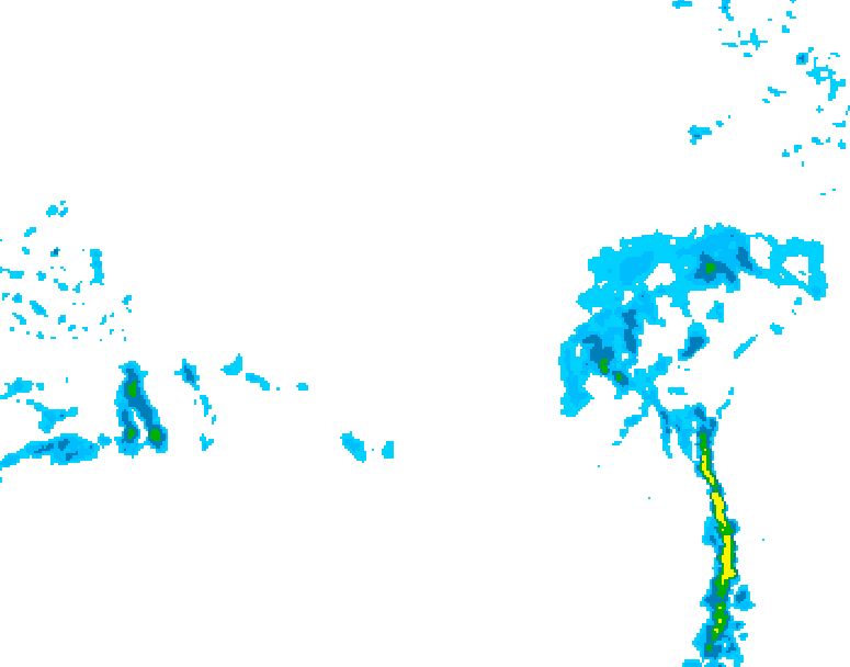 GDPS precipitation 102 hour forecast chart for Canada based on 2026/03/13 1200Z data