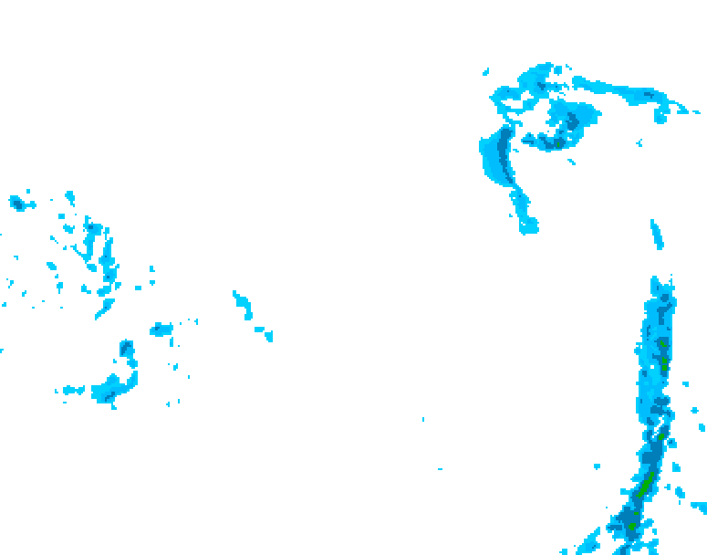 GDPS precipitation 126 hour forecast chart for Canada based on 2026/03/13 1200Z data
