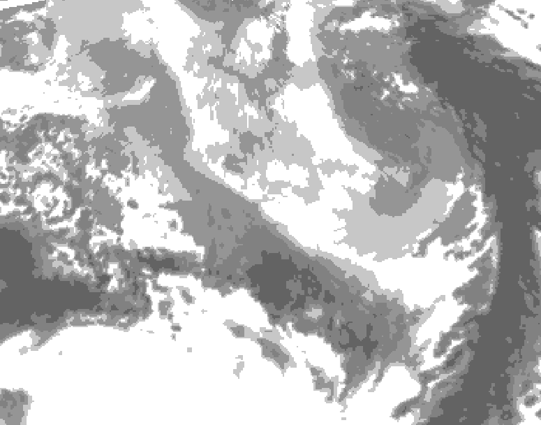 GDPS total cloud 144 hour forecast chart for Canada based on 2026/03/13 0000Z data