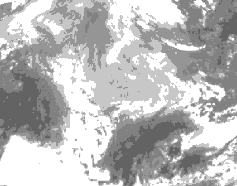 GDPS total cloud 060 hour forecast chart for Canada based on 2026/03/13 1200Z data