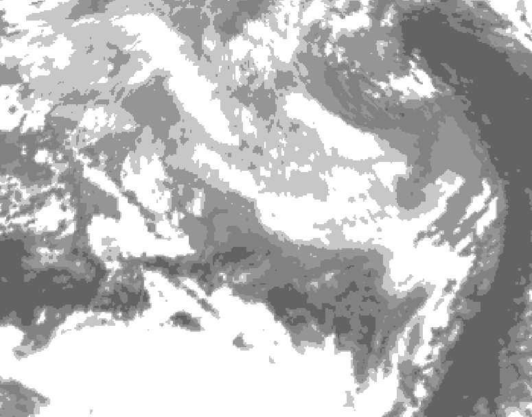 GDPS total cloud 138 hour forecast chart for Canada based on 2026/03/13 1200Z data