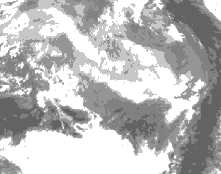 GDPS total cloud 144 hour forecast chart for Canada based on 2026/03/13 1200Z data