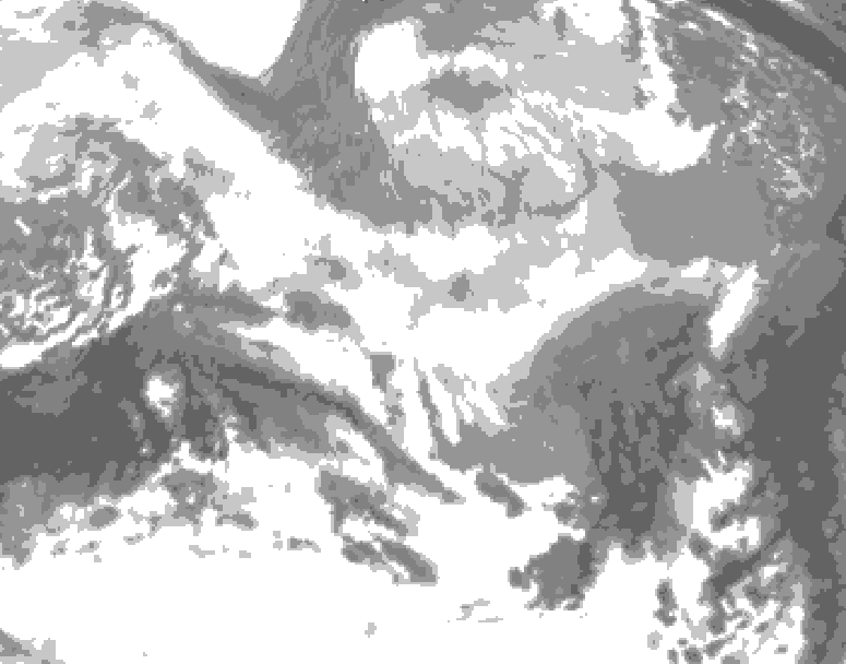 GDPS total cloud 168 hour forecast chart for Canada based on 2026/03/13 1200Z data