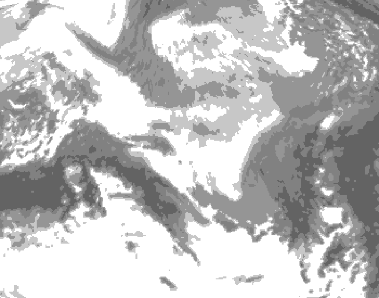 GDPS total cloud 174 hour forecast chart for Canada based on 2026/03/13 1200Z data