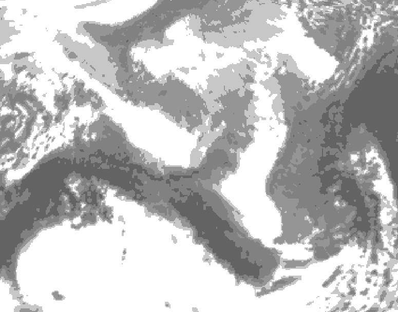 GDPS total cloud 192 hour forecast chart for Canada based on 2026/03/13 1200Z data