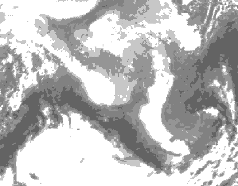 GDPS total cloud 198 hour forecast chart for Canada based on 2026/03/13 1200Z data