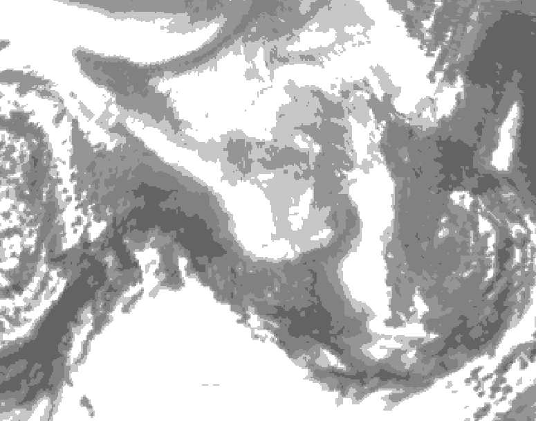 GDPS total cloud 210 hour forecast chart for Canada based on 2026/03/13 1200Z data