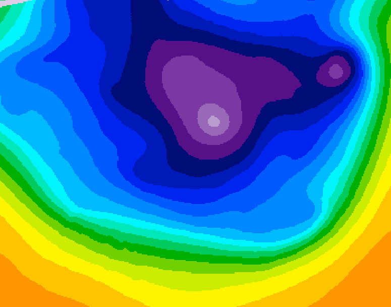 GDPS 500 millibar geopotential height 012 hour forecast chart for Canada based on 2026/03/14 0000Z data