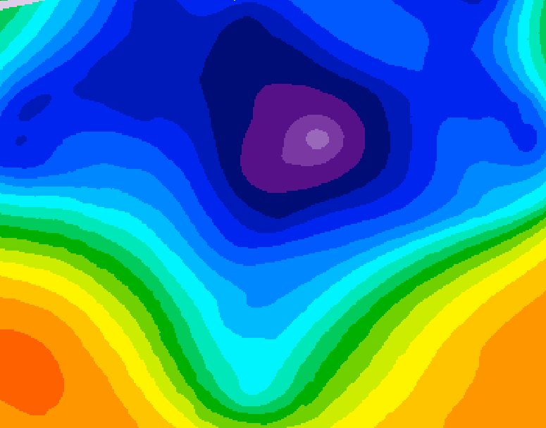 GDPS 500 millibar geopotential height 048 hour forecast chart for Canada based on 2026/03/14 0000Z data