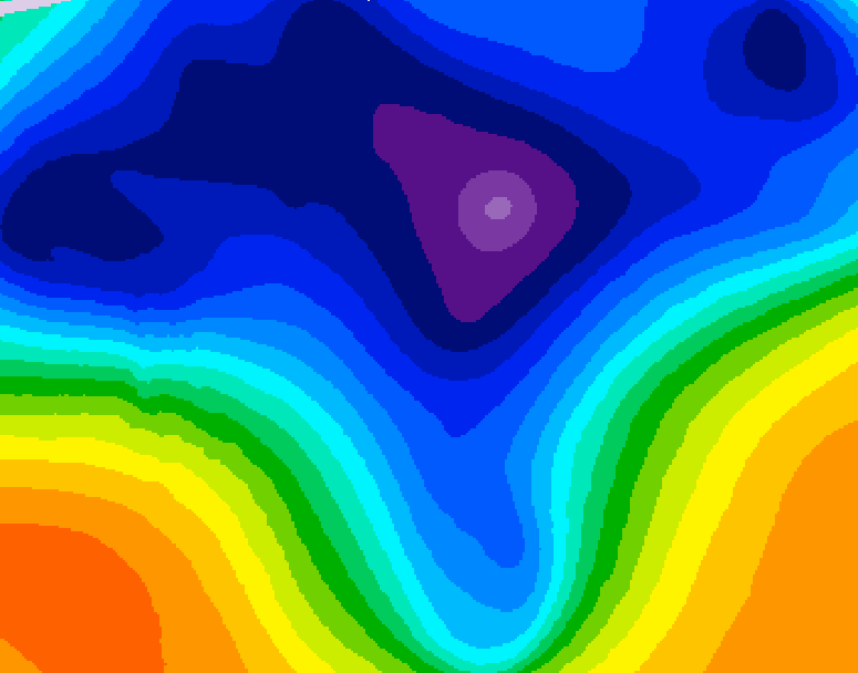 GDPS 500 millibar geopotential height 066 hour forecast chart for Canada based on 2026/03/14 0000Z data