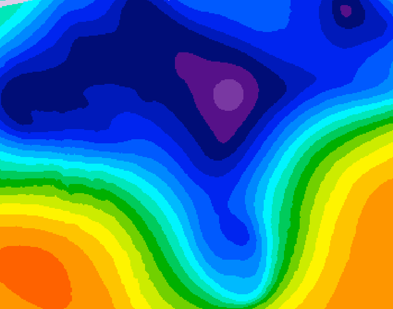 GDPS 500 millibar geopotential height 072 hour forecast chart for Canada based on 2026/03/14 0000Z data
