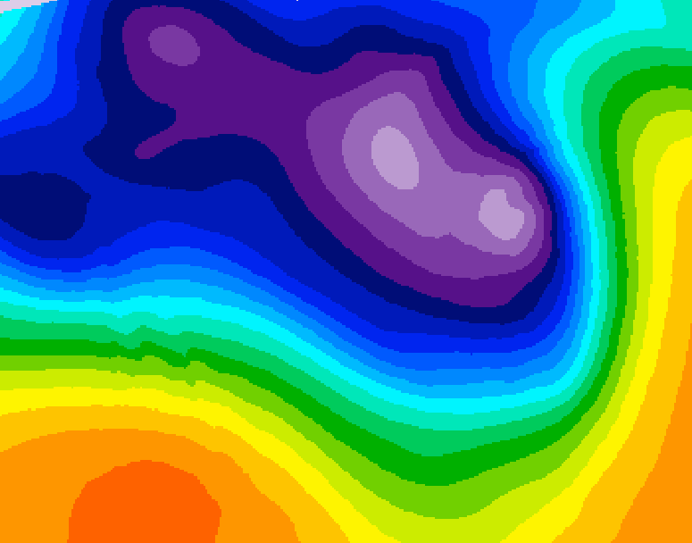 GDPS 500 millibar geopotential height 108 hour forecast chart for Canada based on 2026/03/14 0000Z data