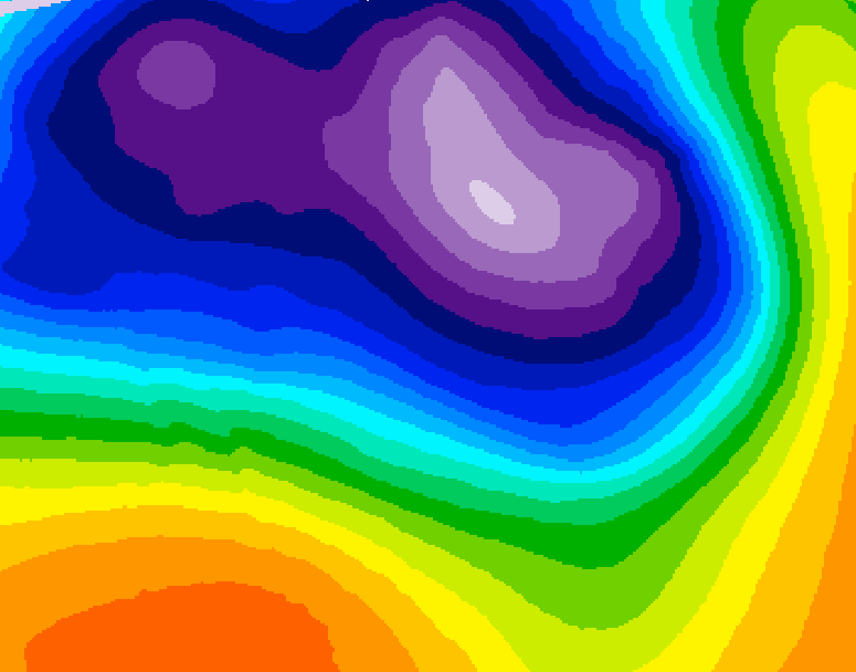 GDPS 500 millibar geopotential height 120 hour forecast chart for Canada based on 2026/03/14 0000Z data