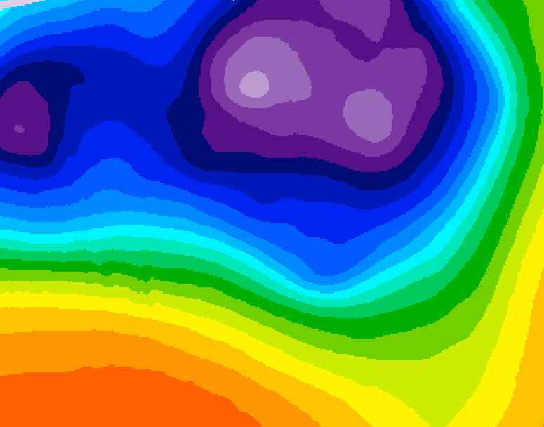GDPS 500 millibar geopotential height 150 hour forecast chart for Canada based on 2026/03/14 0000Z data