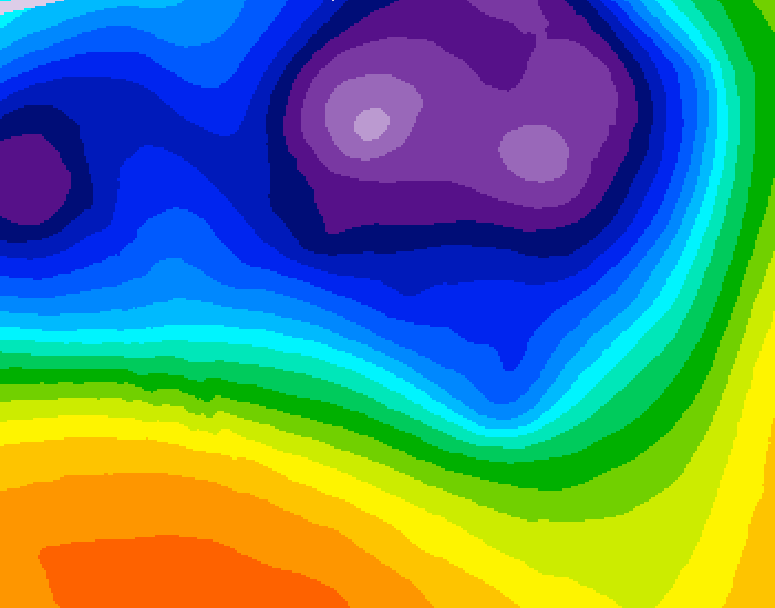 GDPS 500 millibar geopotential height 156 hour forecast chart for Canada based on 2026/03/14 0000Z data