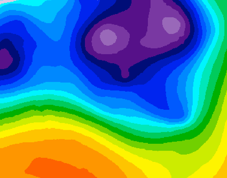 GDPS 500 millibar geopotential height 174 hour forecast chart for Canada based on 2026/03/14 0000Z data
