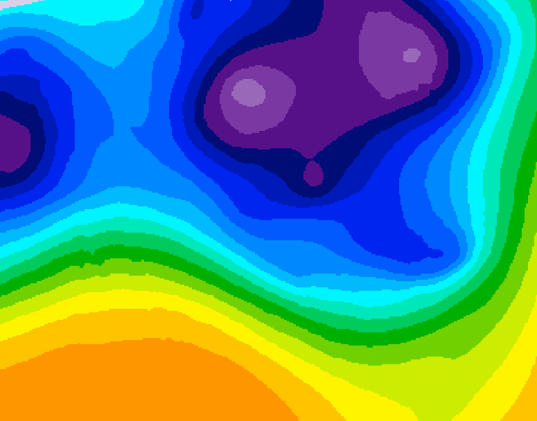 GDPS 500 millibar geopotential height 180 hour forecast chart for Canada based on 2026/03/14 0000Z data