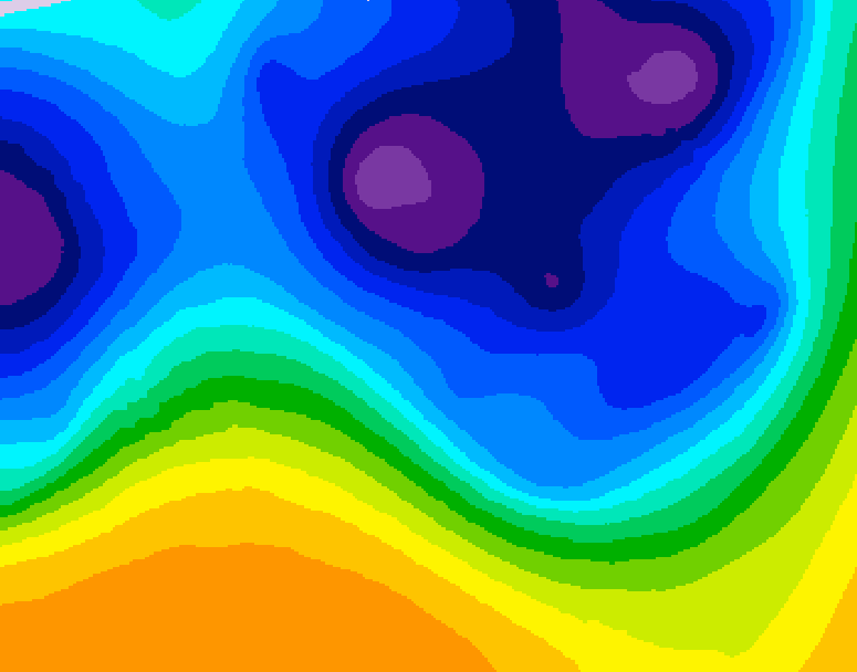 GDPS 500 millibar geopotential height 192 hour forecast chart for Canada based on 2026/03/14 0000Z data