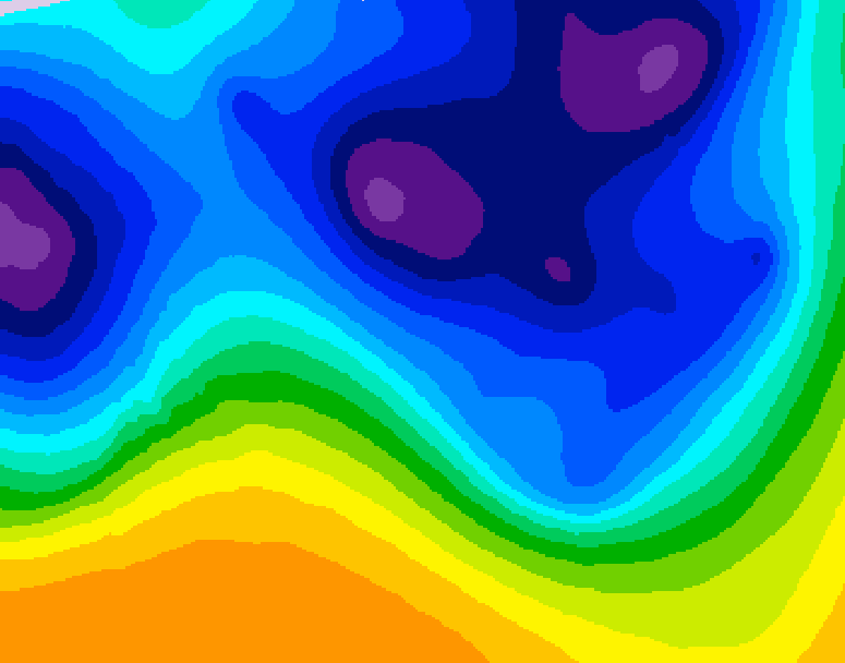 GDPS 500 millibar geopotential height 198 hour forecast chart for Canada based on 2026/03/14 0000Z data