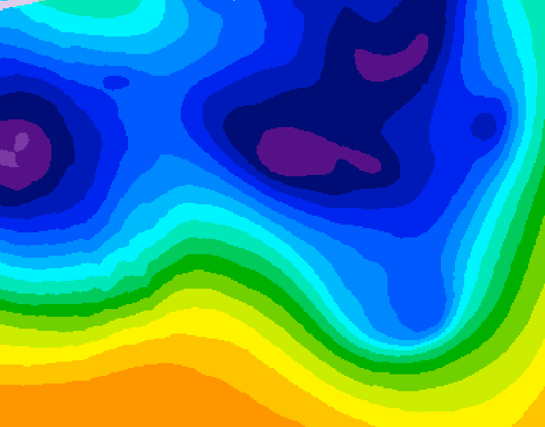 GDPS 500 millibar geopotential height 210 hour forecast chart for Canada based on 2026/03/14 0000Z data