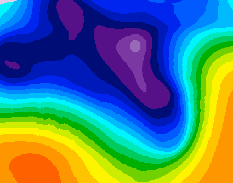 GDPS 500 millibar geopotential height 084 hour forecast chart for Canada based on 2026/03/14 1200Z data