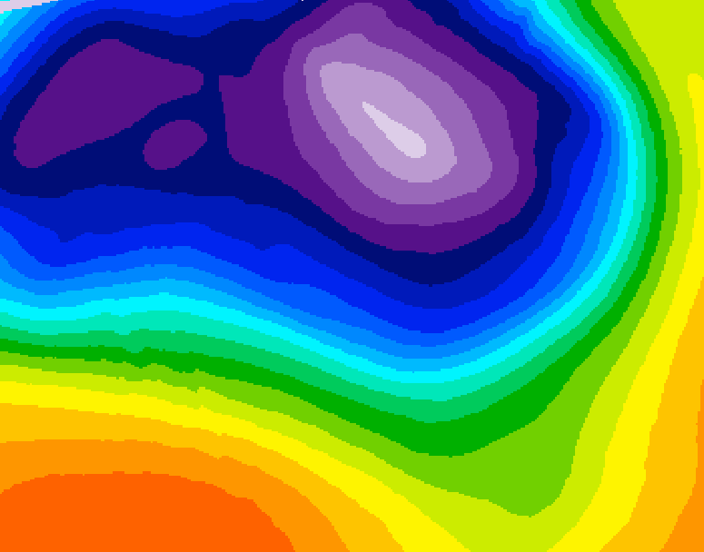 GDPS 500 millibar geopotential height 120 hour forecast chart for Canada based on 2026/03/14 1200Z data